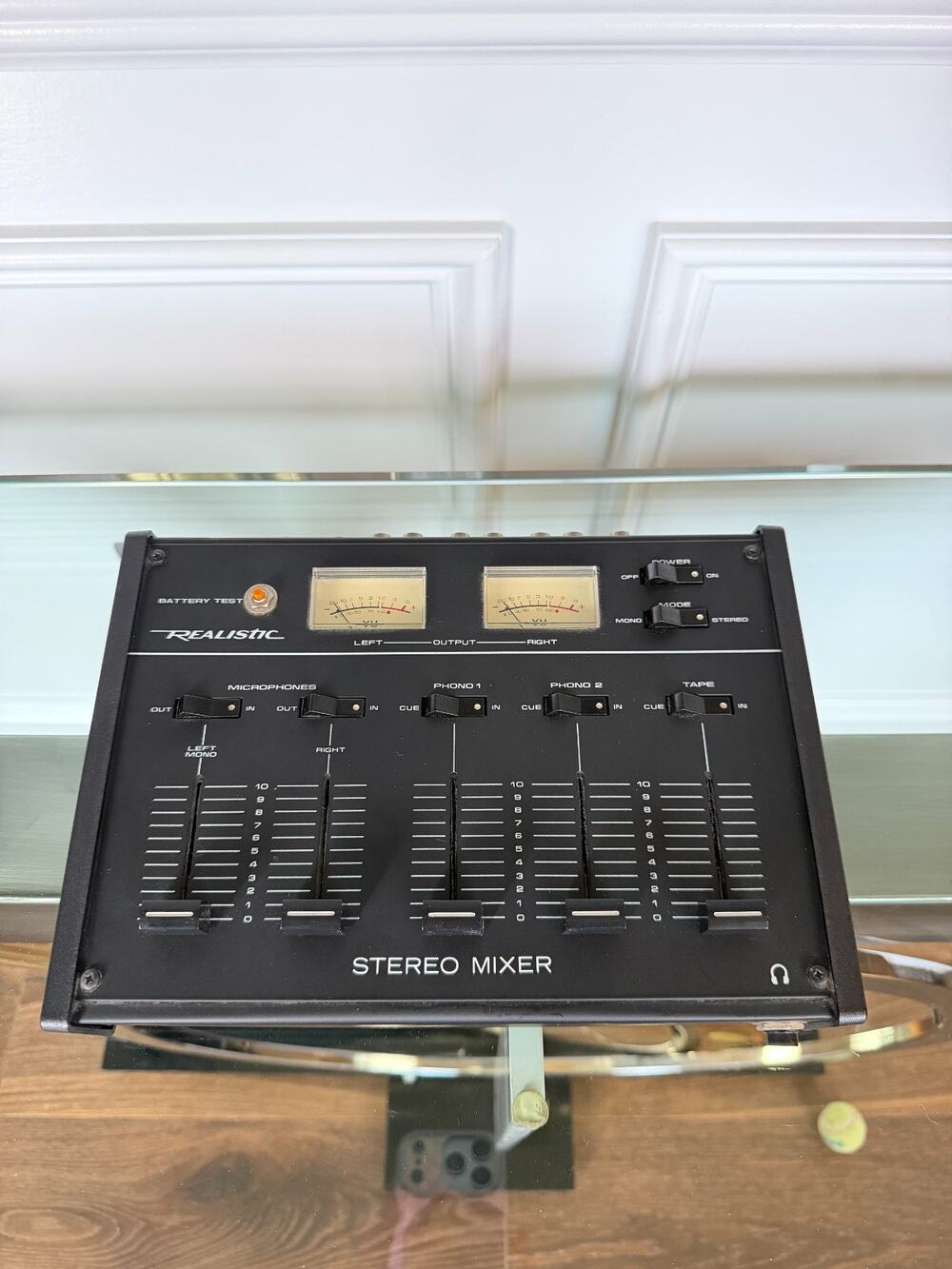 Vintage Realistic Radio Shack 32-1101A Stereo Mixer Analog/No Power Cord